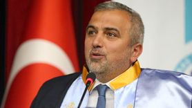 Kars'taki Mezuniyet Töreninde Filistin'e Destek Gösterisi