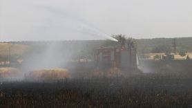 Kilis'te Yangın Felaketi: 150 Dönüm Buğday Tarlası Zarar Gördü
