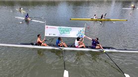 Kürekçilerin Meriç Nehri'nde Çevre Bilincine Dikkat Çekişi