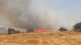 Manisa'da Buğday Tarlasında Yangın Kontrol Altına Alındı