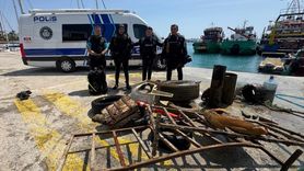 Mersin'de Dalgıç Polislerle Deniz Temizliği