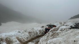 Rize'de Haziran Ayında Karla Mücadele Devam Ediyor