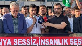 Şırnak'ta İsrail'in Gazze'ye Saldırıları Protesto Edildi