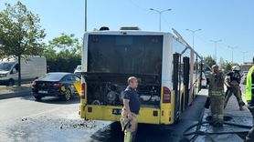 Sultangazi'de İETT Otobüsünde Yangın Çıktı