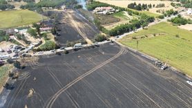 Tekirdağ'da Yangın Felaketi: Buğday Tarlasından İki Eve Sıçradı