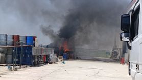 Tekirdağ'daki Kimya Fabrikasında Yangın Kontrol Altına Alındı