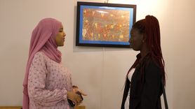 Yabancı Öğrencilerin Ebru Sanatı Sergisi OMÜ'de Açıldı