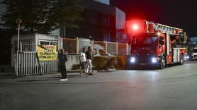 Ankara'daki Konveyör Bant Fabrikasında Yangın