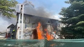 Bolu'daki Medikal Fabrikada Yangın Kontrol Altına Alındı