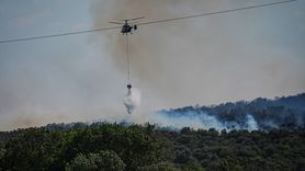Bursa'daki Orman Yangınına Müdahale Ediliyor