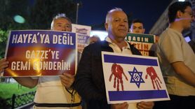 Çorum'da Filistin İçin İsrail Protestosu