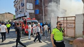 Çorum'da Tekstil Firması Atık Alanında Yangın Çıktı