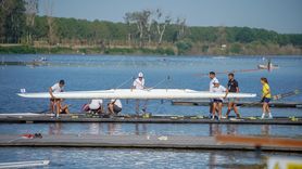 Edirne'de Gençler Türkiye Kupası Kürek Yarışları Devam Ediyor