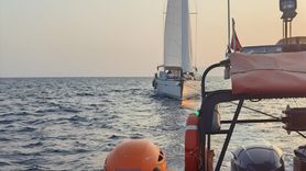 Fethiye Açıklarındaki Tekne Kurtarma Operasyonu