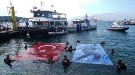 İstanbul Boğazı'nda Dalgıçlardan Temizlik Etkinliği