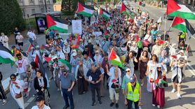İsveç'te Gazze İçin Protesto Gösterisi Düzenlendi