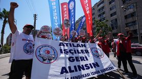 İzmir'de İşten Çıkarılan İşçiler Eylemlerini Sürdürüyor