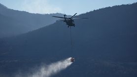 İzmir'de Orman Yangınlarına Mücadele Devam Ediyor