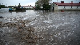 Kars'ta Şiddetli Yağışlar Sele Neden Oldu