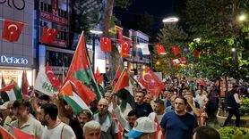 Kocaeli'de Filistin İçin Destek Yürüyüşü Düzenlendi