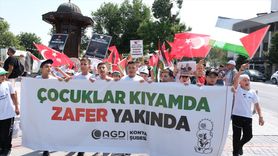 Konya'da Öğrencilerden Filistin'e Destek Gösterisi