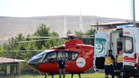 Malatya'da Ambulans Helikopter Kalp Krizi Geçiren Hastayı Kurtardı