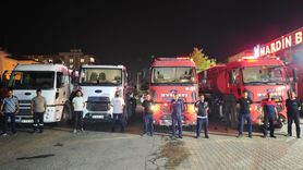 Mardin Büyükşehir Belediyesi'nden Kahramanmaraş'a Yangın Müdahale Desteği