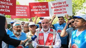 Muğla'da Enerji ve Maden Düzenlemeleri İçin Bir Araya Gelen İşçiler ve Destekçileri