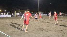 Ordu'da 34. Manyetik Kum Gece Futbol Turnuvası Başladı