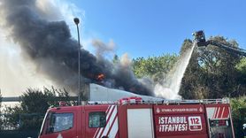 Pendik'te İSKİ Arıtma Tesisinde Yangın