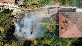 Safranbolu'da Tarihi Konağın Yangını