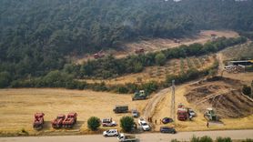 Sakarya'dan Bilecik'e Sıçrayan Orman Yangınına Müdahale Devam Ediyor