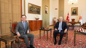 TBMM Başkanı Kurtulmuş, Çin Büyükelçisi Jiang Xuebin'i Ağırladı