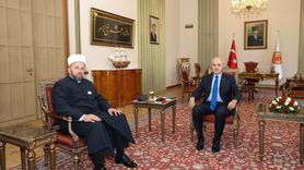 TBMM Başkanı Kurtulmuş, Karadağ İslam Birliği Başkanı Fejzic ile Bir Araya Geldi