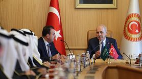 TBMM Başkanı Kurtulmuş, Suudi Arabistan-Türkiye Dostluk Grubu Başkanı Al-Gannas'ı Ağırladı
