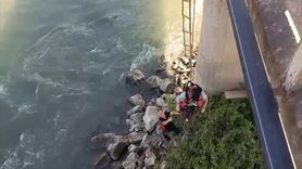 Tokat'ta Mahsur Kalan Kadın Itfaiye Ekiplerince Kurtarıldı