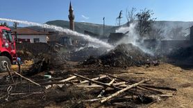 Tokat'ta Yangın: 1 Ev ve 2 Ahır Yandı