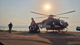 Trabzon'da Ambulans Helikopterle Hastaya Kurtarma