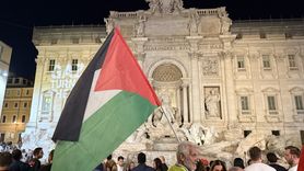 Trevi Çeşmesi'nde Gazze İçin Sembolik Eylem