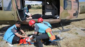 Van'da Helikopter Kazası İle İlgili Arama Kurtarma Tatbikatı Gerçekleştirildi