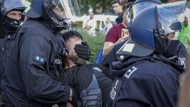 Almanya'da Filistin Destek Eylemine Polis Müdahalesi