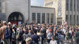 Brüksel'de Gazetecilerin Protestosu: İsrail'in Gazze'deki Katliamı