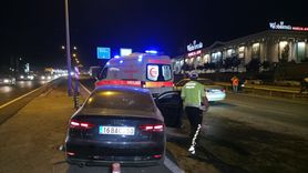 Bursa'da Bariyere Çarpan Otomobil Kazası