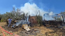 Bursa Mudanya'da Bağ Evinde Yangın Çıktı