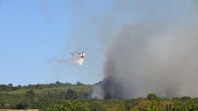 Çanakkale'de Tarım Arazisinde Yangın: Hava ve Kara Müdahalesi Devam Ediyor