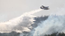 Çanakkale Gelibolu'daki Orman Yangını İkinci Günkü Mücadele Devam Ediyor