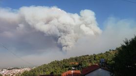 Denizli'deki Orman Yangınında Müdahale Çalışmaları Sürüyor