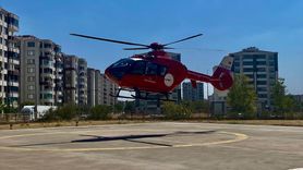 Diyarbakır'da Uyluk Kemiği Kırılan 74 Yaşındaki Hasta İçin Ambulans Helikopter Görevde