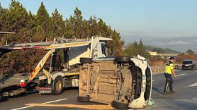 Düzce'de Anadolu Otoyolu'nda Kaza: 6 Yaralı