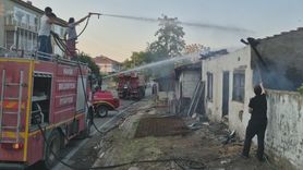 Edirne'de Çıkan Yangında Ev Kullanılamaz Hale Geldi